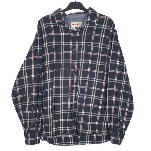 Mens Black Wrangler  Long Sleeve Shirt