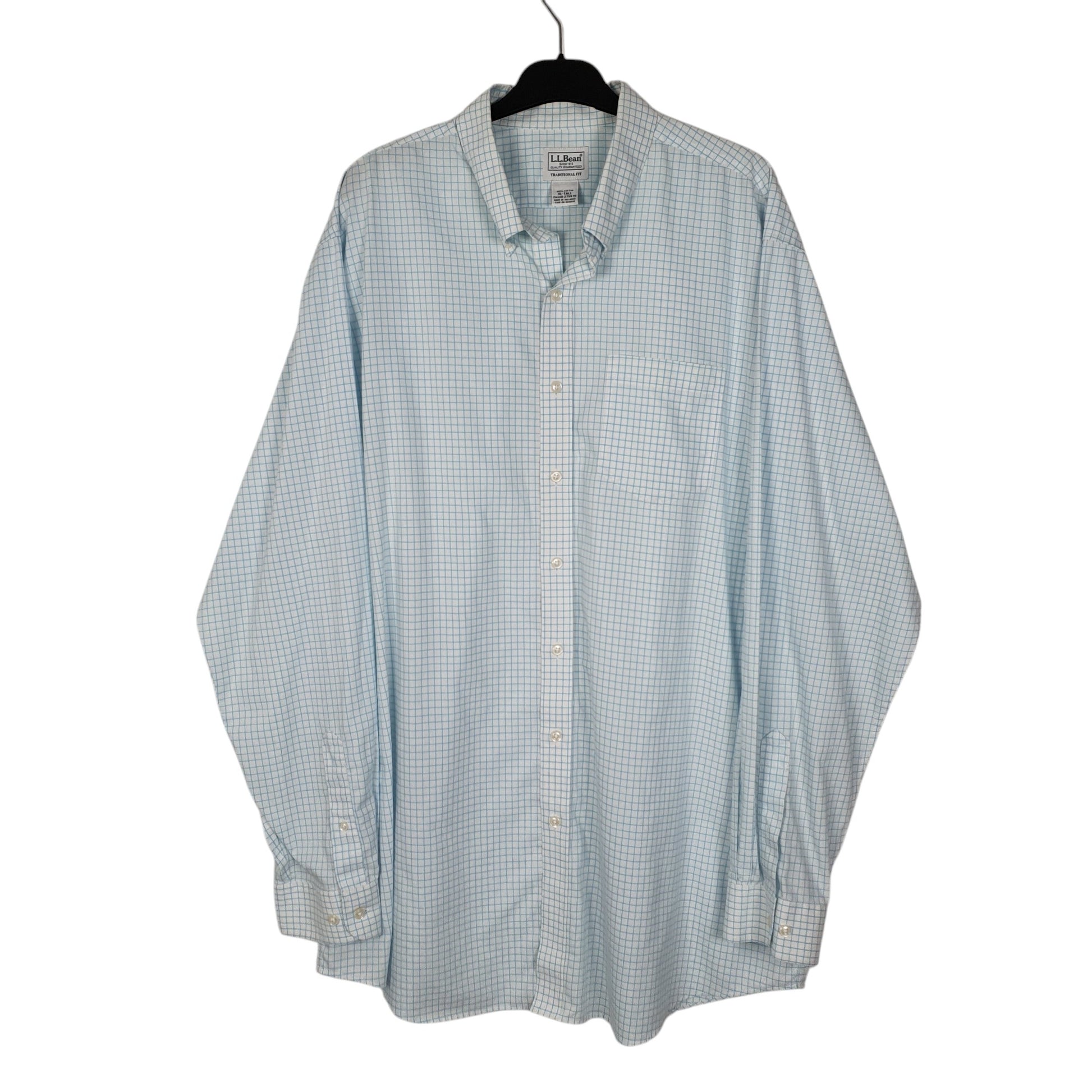 Mens Blue L.L.Bean  Long Sleeve Shirt