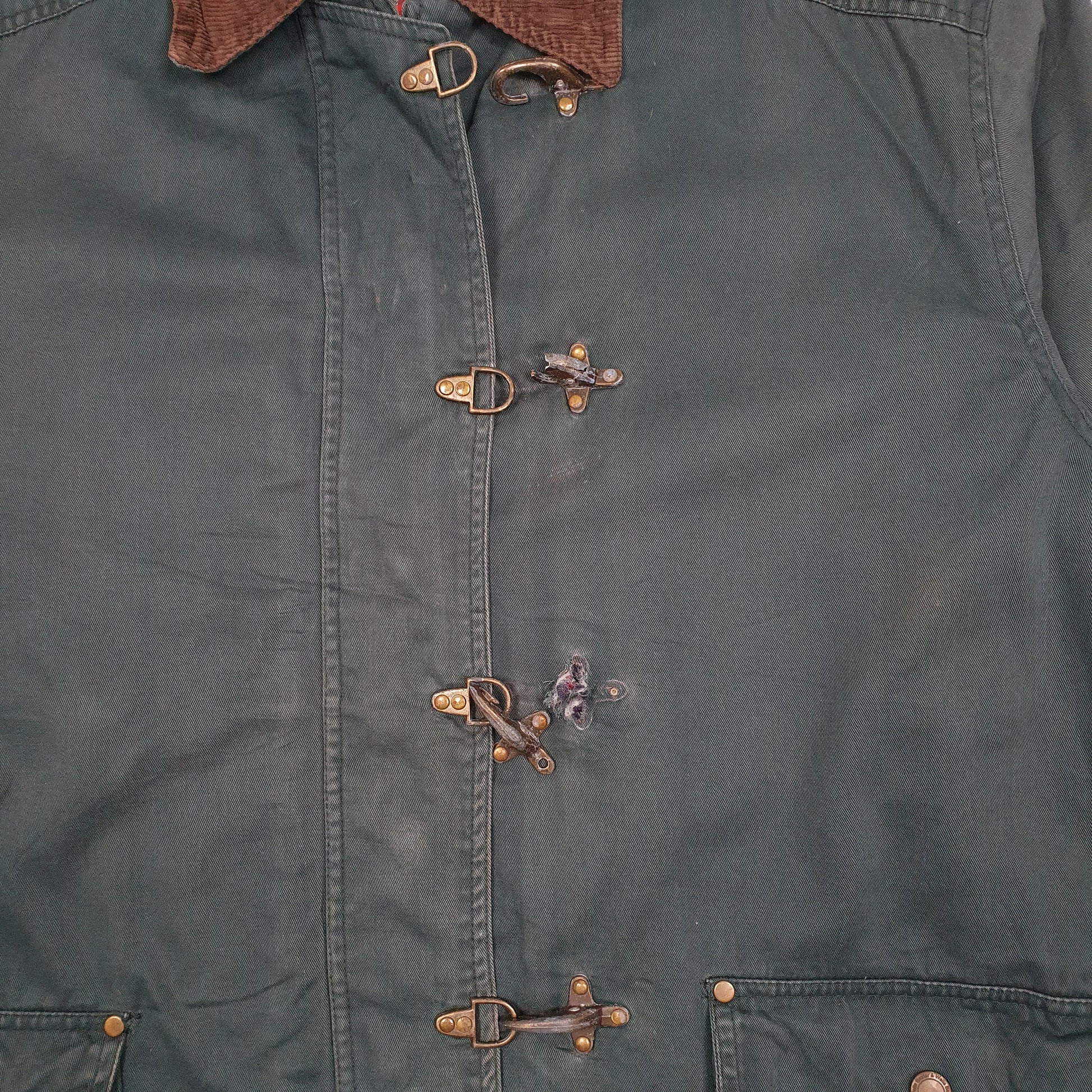 Mens Blue Baxter & Wells Vintage 90s Field  Coat