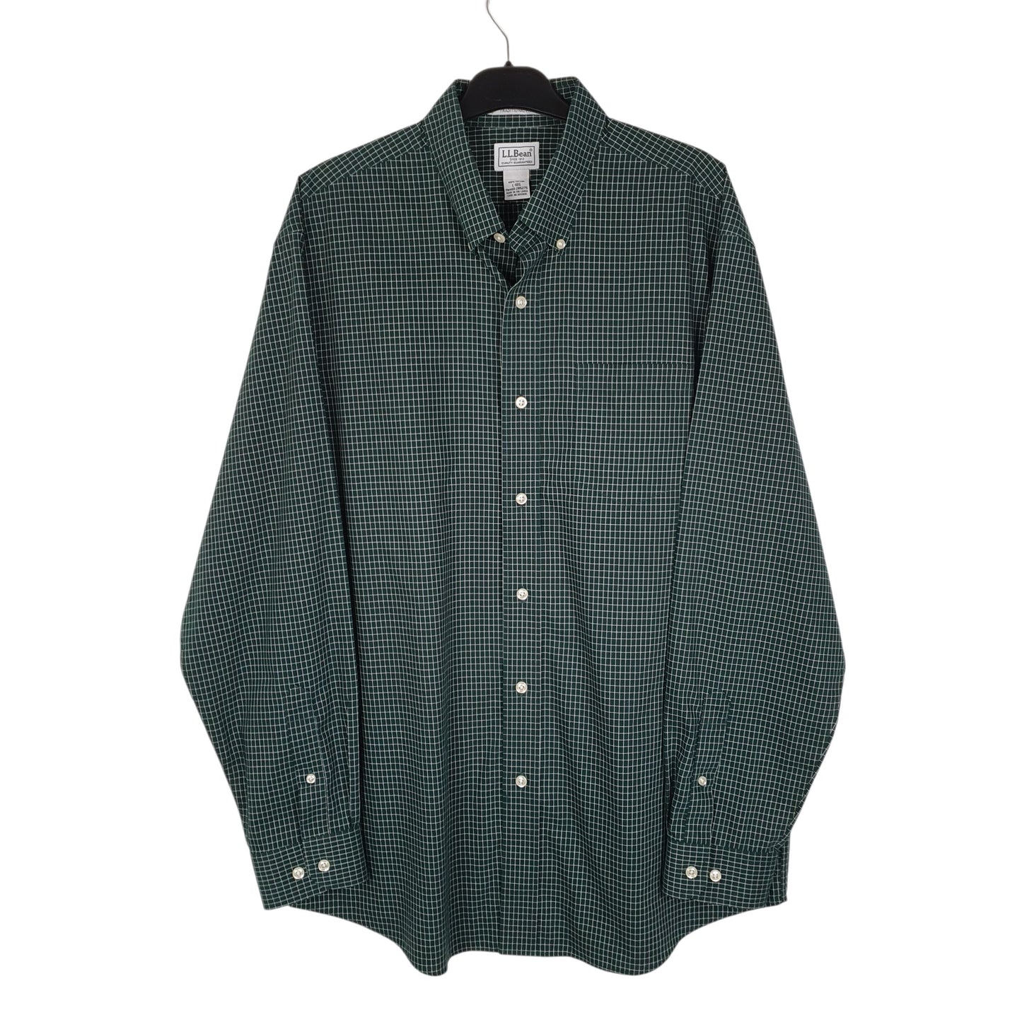Mens Green L.L.Bean  Long Sleeve Shirt