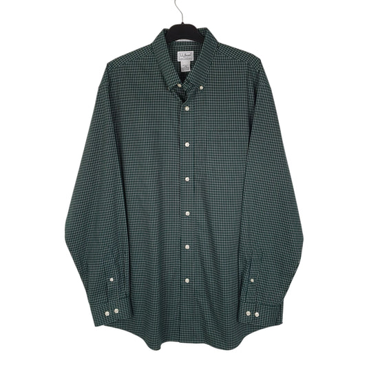 Mens Green L.L.Bean  Long Sleeve Shirt