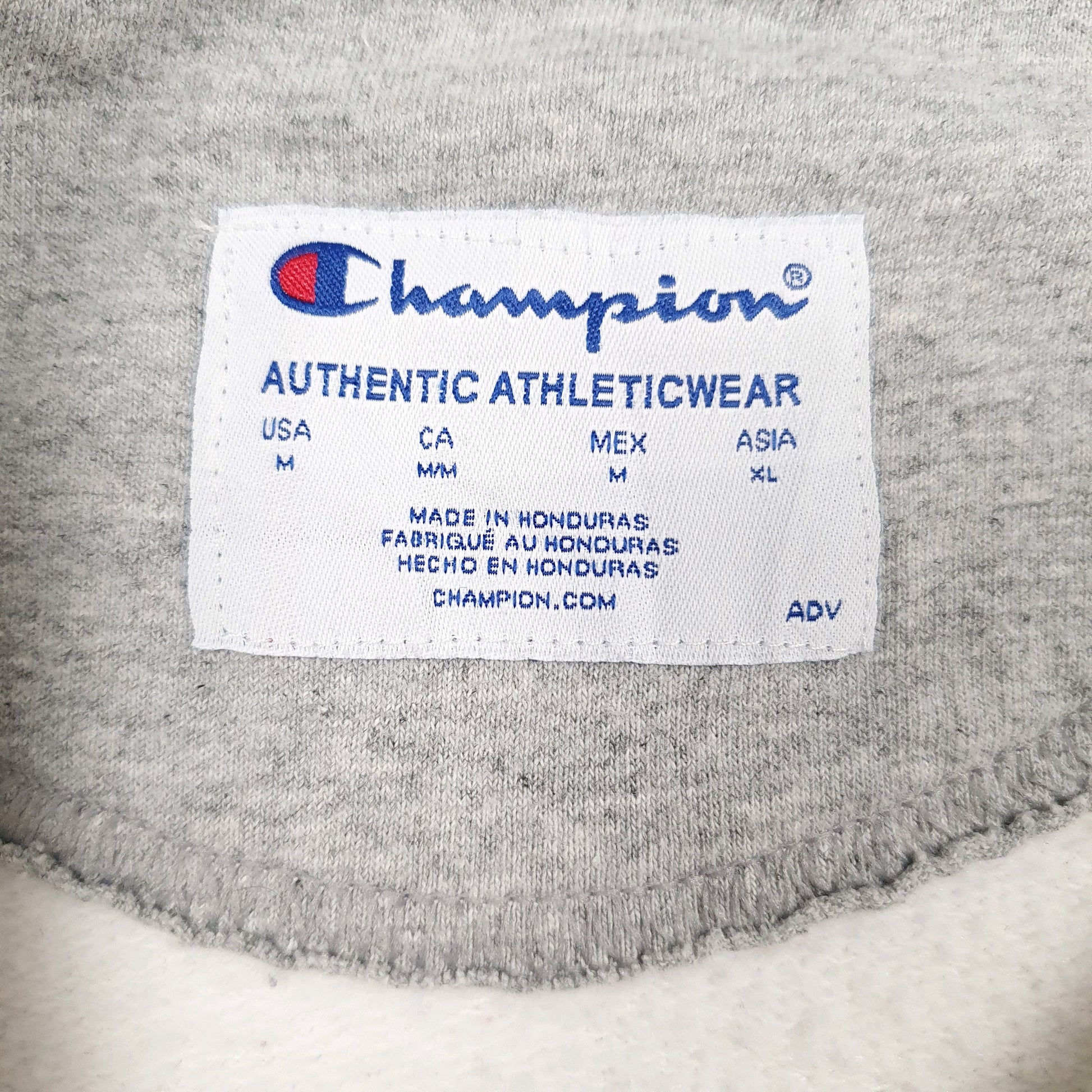 Mens White Champion Spellout Crewneck Jumper