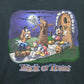 Mens Black Disney Vintage 90s Halloween Crewneck Jumper