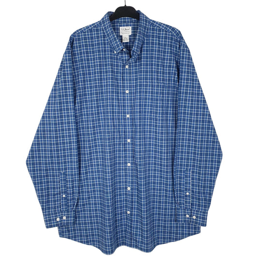 Mens Blue L.L.Bean  Long Sleeve Shirt