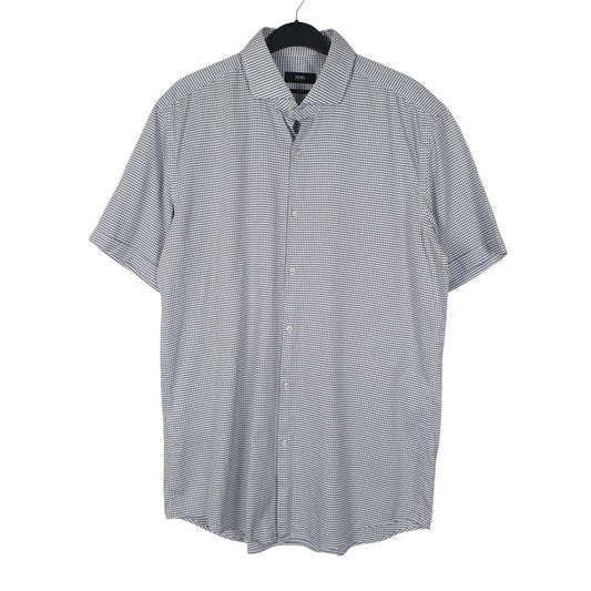Mens Blue Hugo Boss  Short Sleeve Shirt