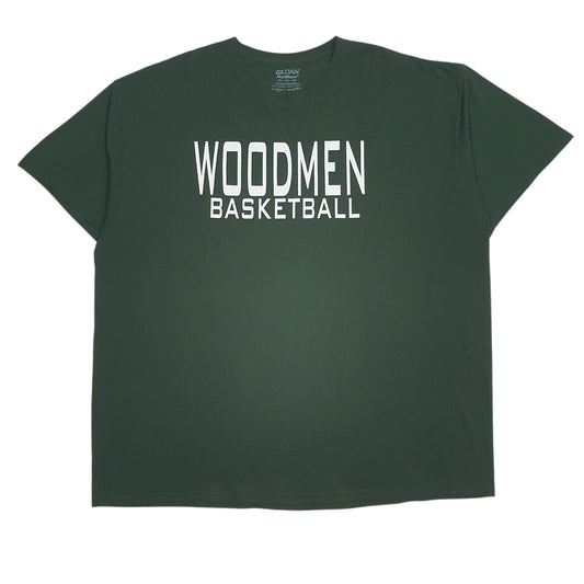 Mens Green Gildan  Short Sleeve T Shirt