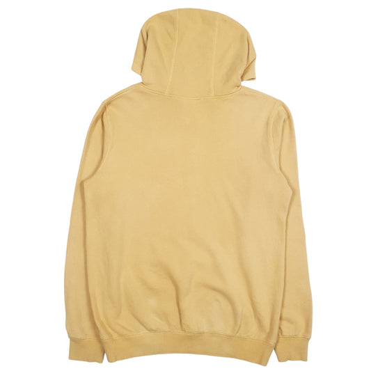 Mens Yellow Champion Spellout Hoodie Jumper