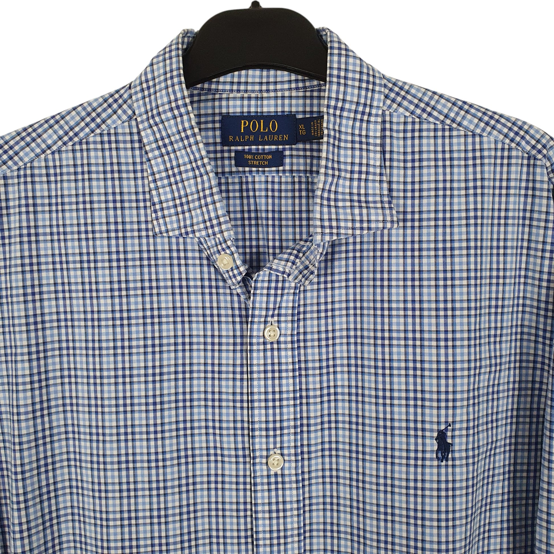 Mens Blue Polo Ralph Lauren Stretch  Shirt