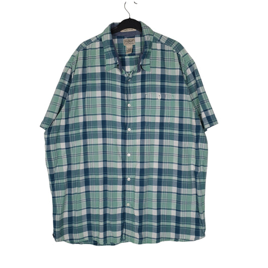 Mens Blue L.L.Bean  Short Sleeve Shirt