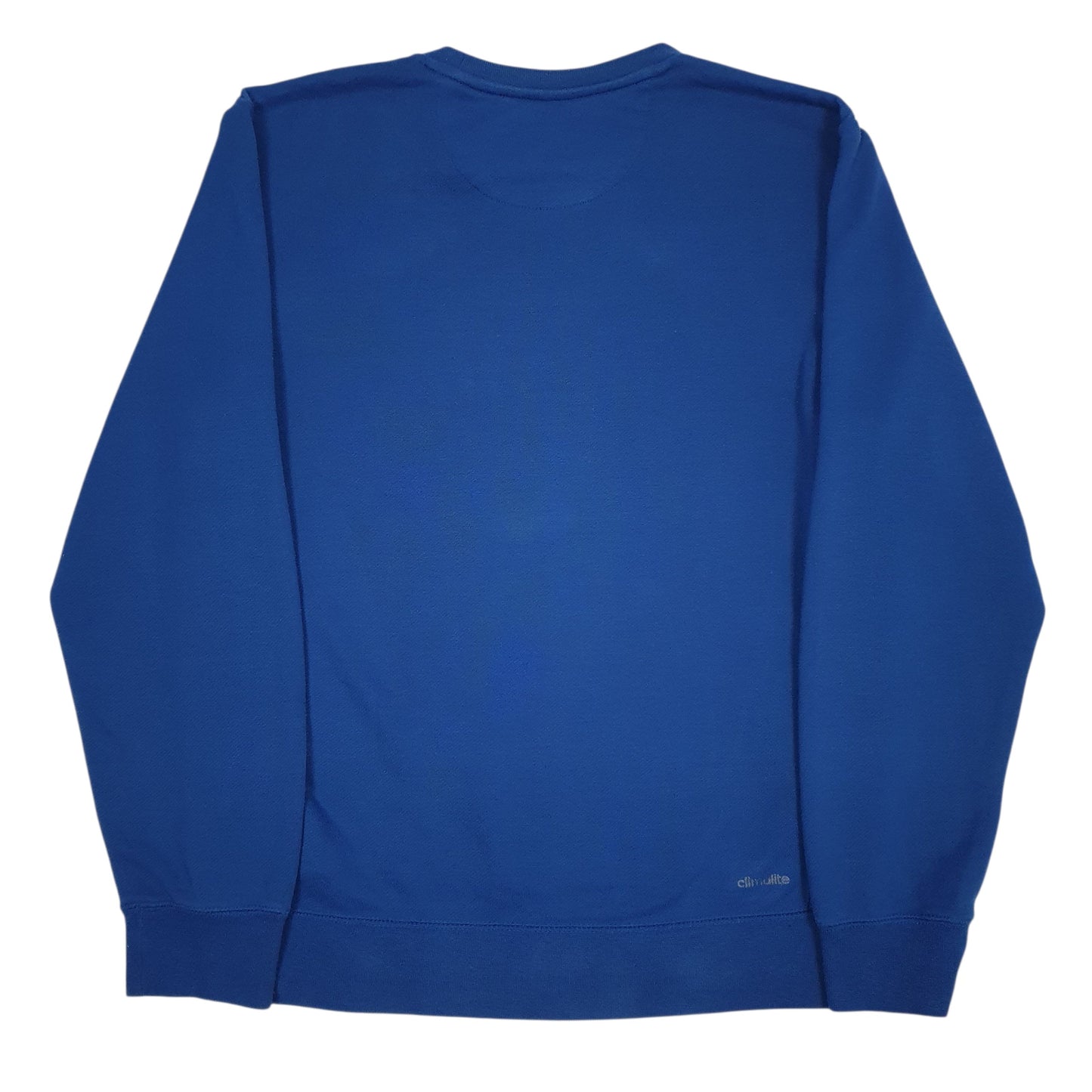 Mens Blue Adidas Climalite Crewneck Jumper