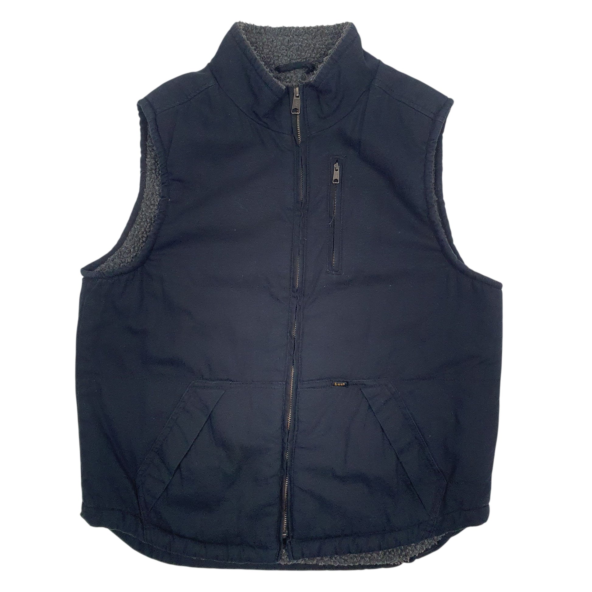 Mens Black Lee Fleece Lined  Coat