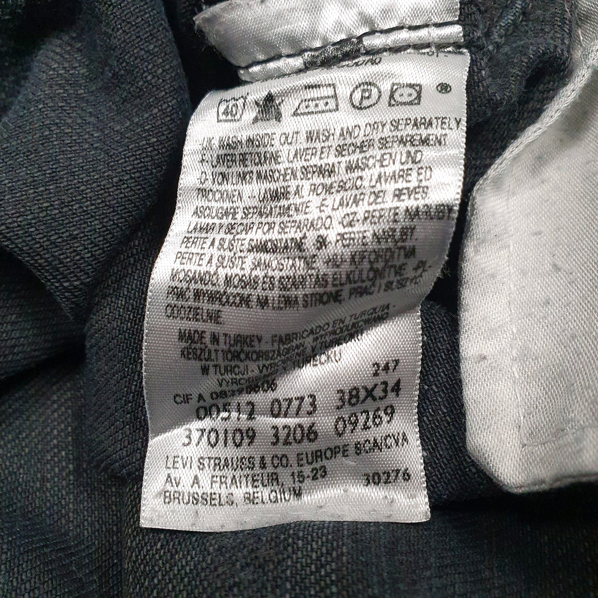 Mens Black Levis 512  Jeans