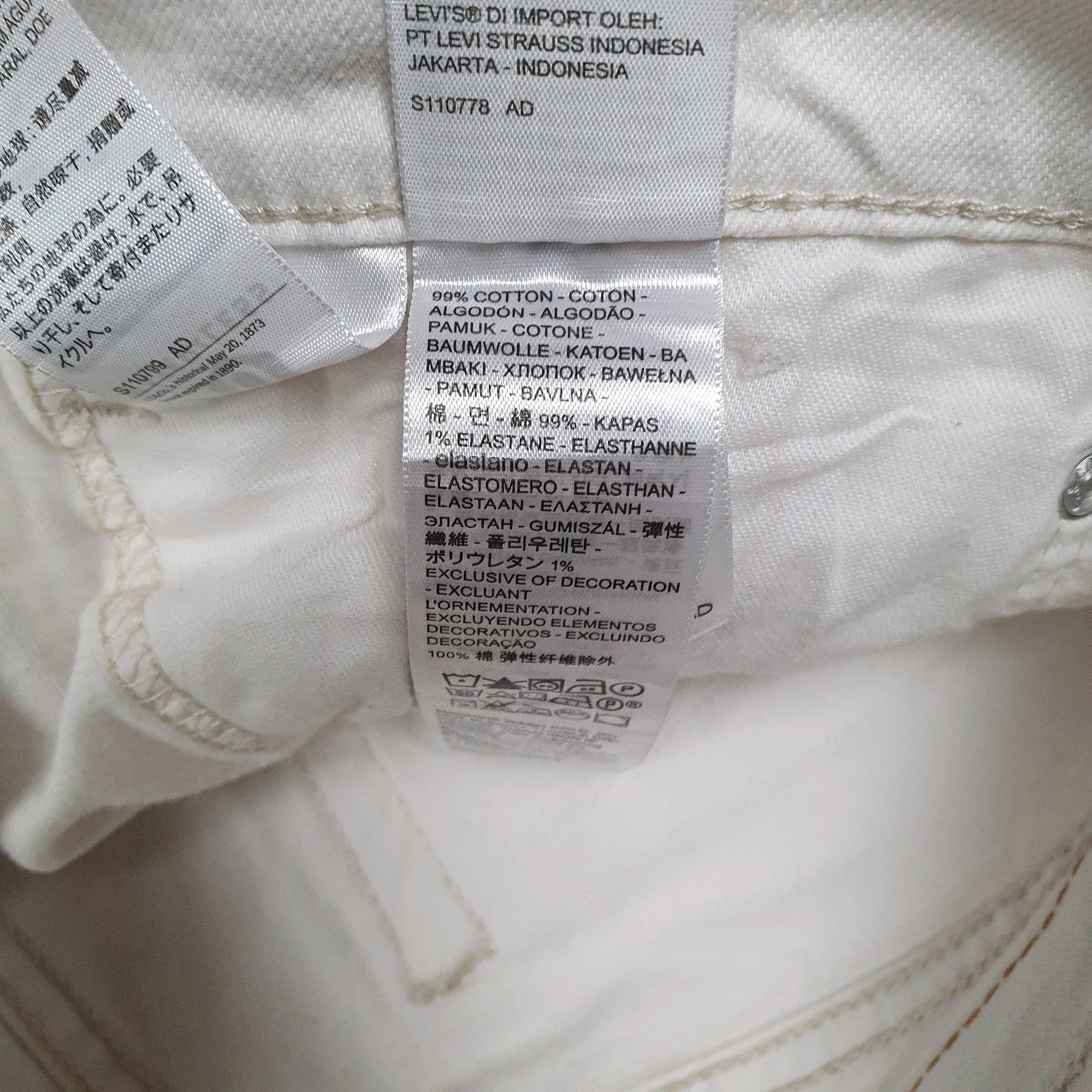 Mens White Levis   Jeans