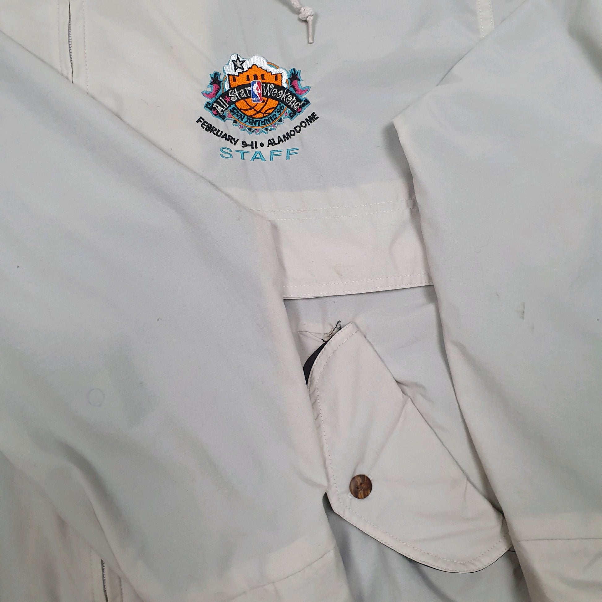 Mens Grey Lee Vintage 90s 1996 NBA All Star Weekend  Coat