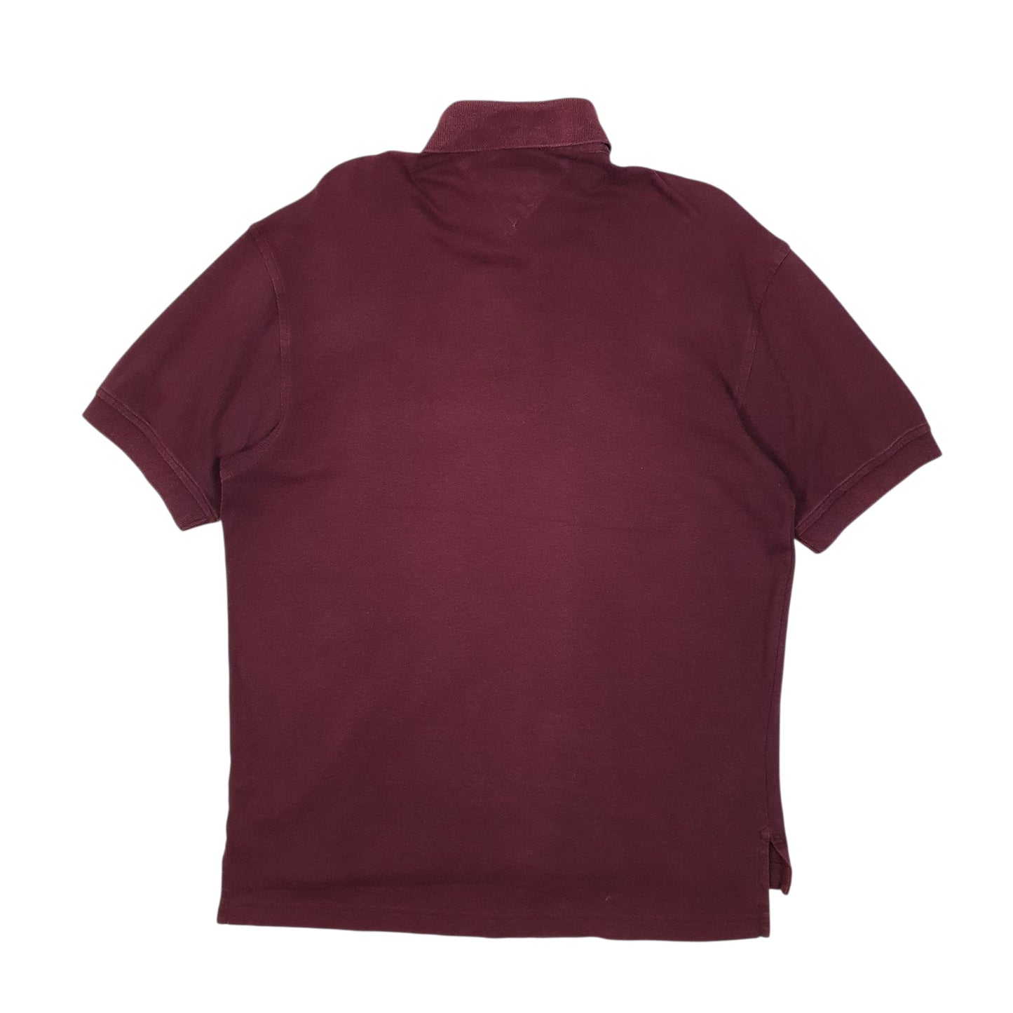 Mens Burgundy Tommy Hilfiger   Polo Shirt