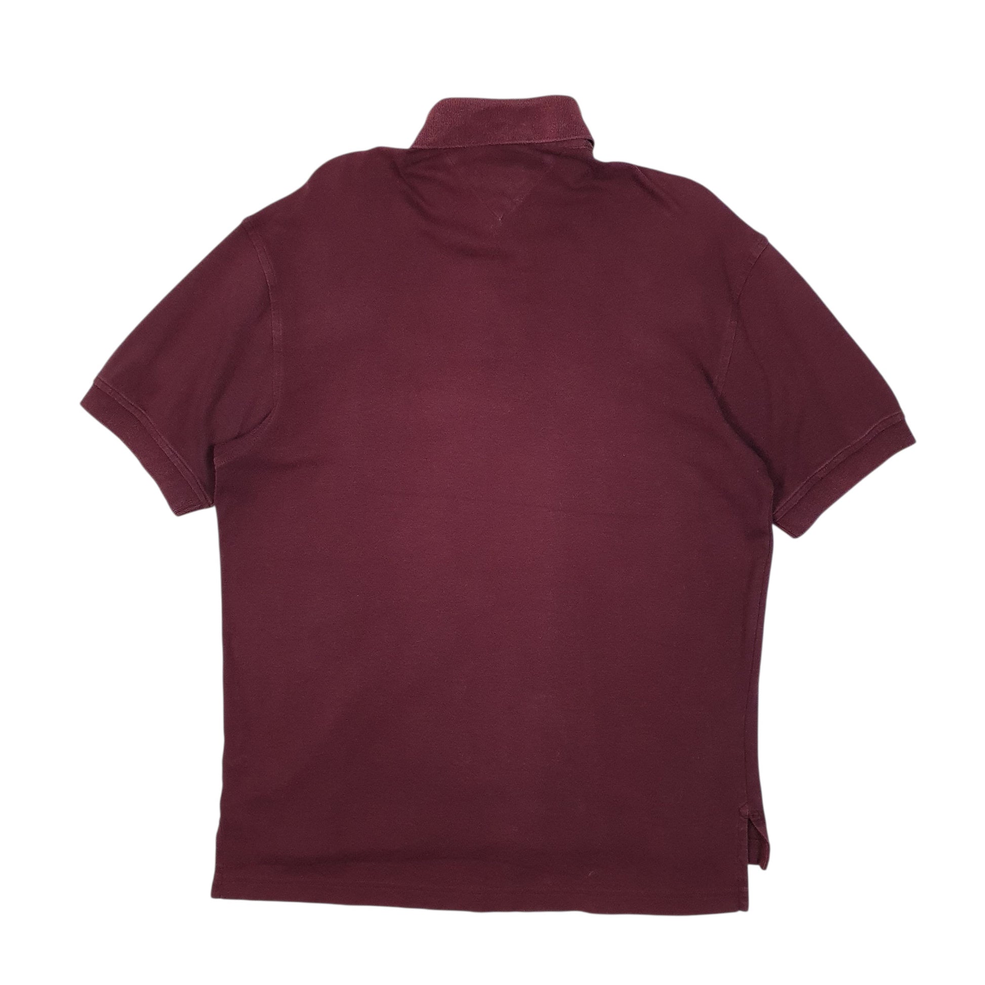 Mens Burgundy Tommy Hilfiger   Polo Shirt