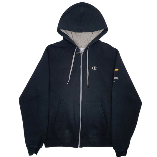 Mens Black Champion  Full Zip Jumper
