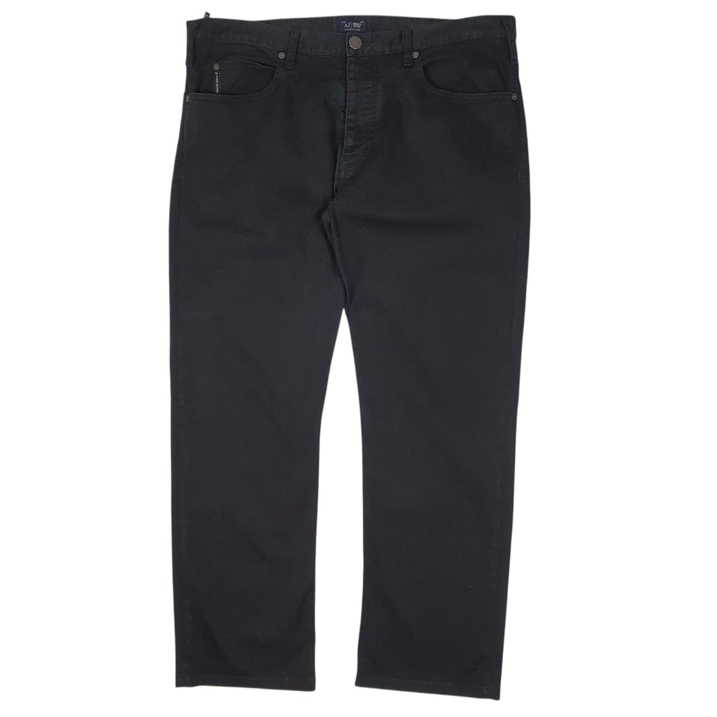 Mens Black Armani Jeans  Chino Trousers