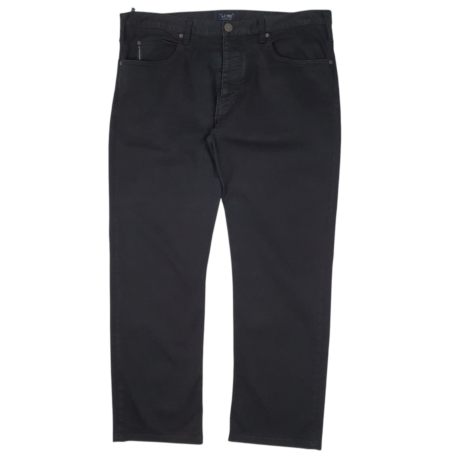 Mens Black Armani Jeans  Chino Trousers