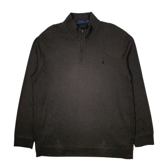 Mens Green Polo Ralph Lauren  Quarter Zip Jumper