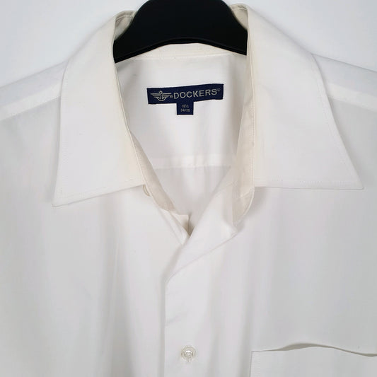Mens White Dockers   Shirt
