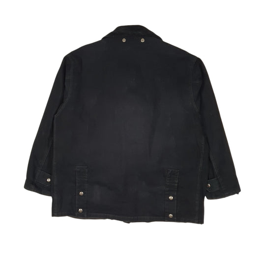 Mens Black Mixim Field Hunting Crewneck Coat