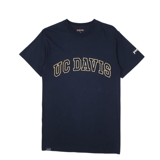 Mens Navy Jansport UC Davis Short Sleeve T Shirt