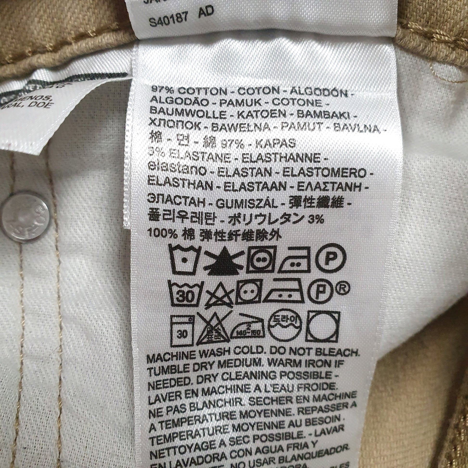Mens Brown Levis   Jeans
