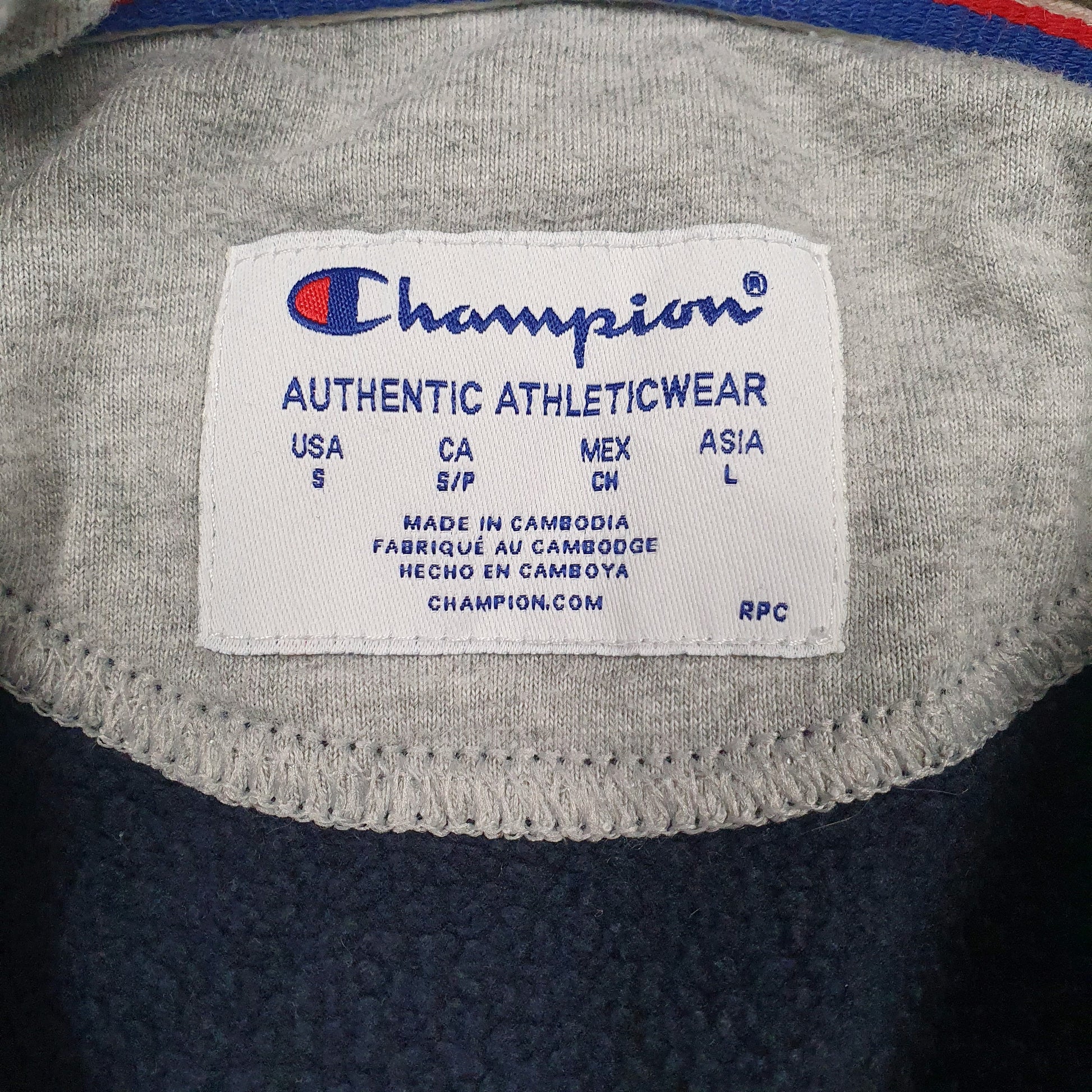 Mens Navy Champion  Hoodie Jumper