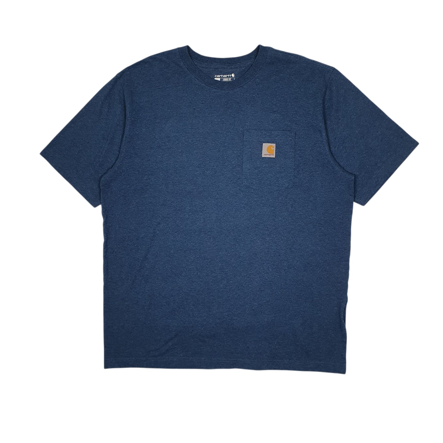 Mens Blue Carhartt  Short Sleeve T Shirt