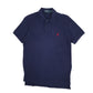Mens Navy Polo Ralph Lauren Custom Fit Short Sleeve Polo Shirt