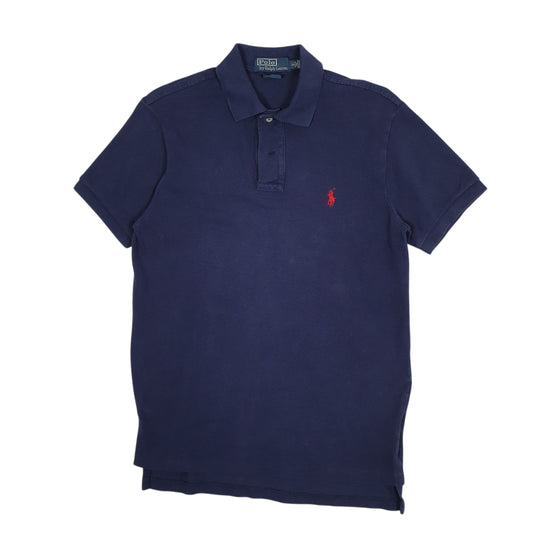 Mens Navy Polo Ralph Lauren Custom Fit Short Sleeve Polo Shirt