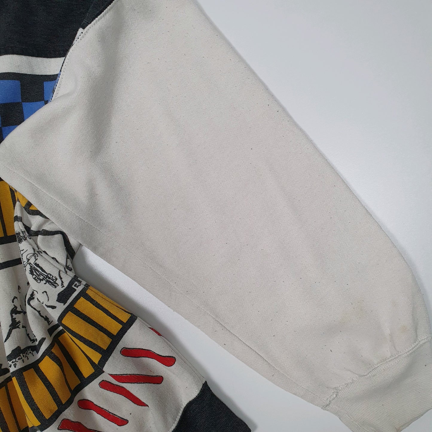 Mens White Reebok Vintage 90s Crewneck Jumper