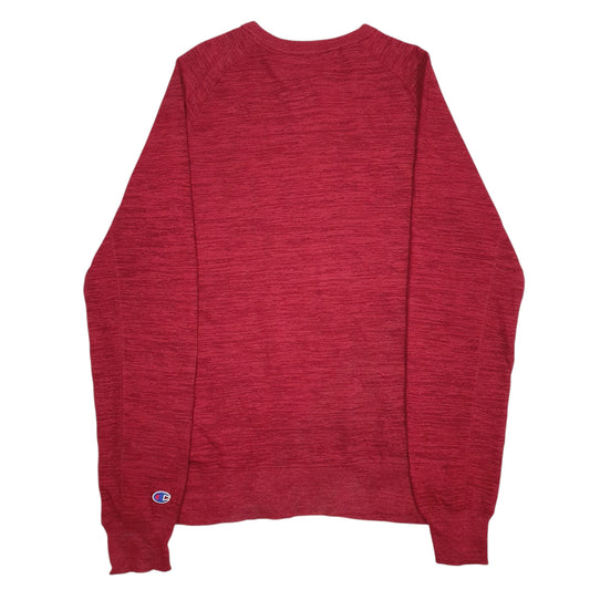 Mens Red Champion  Crewneck Jumper