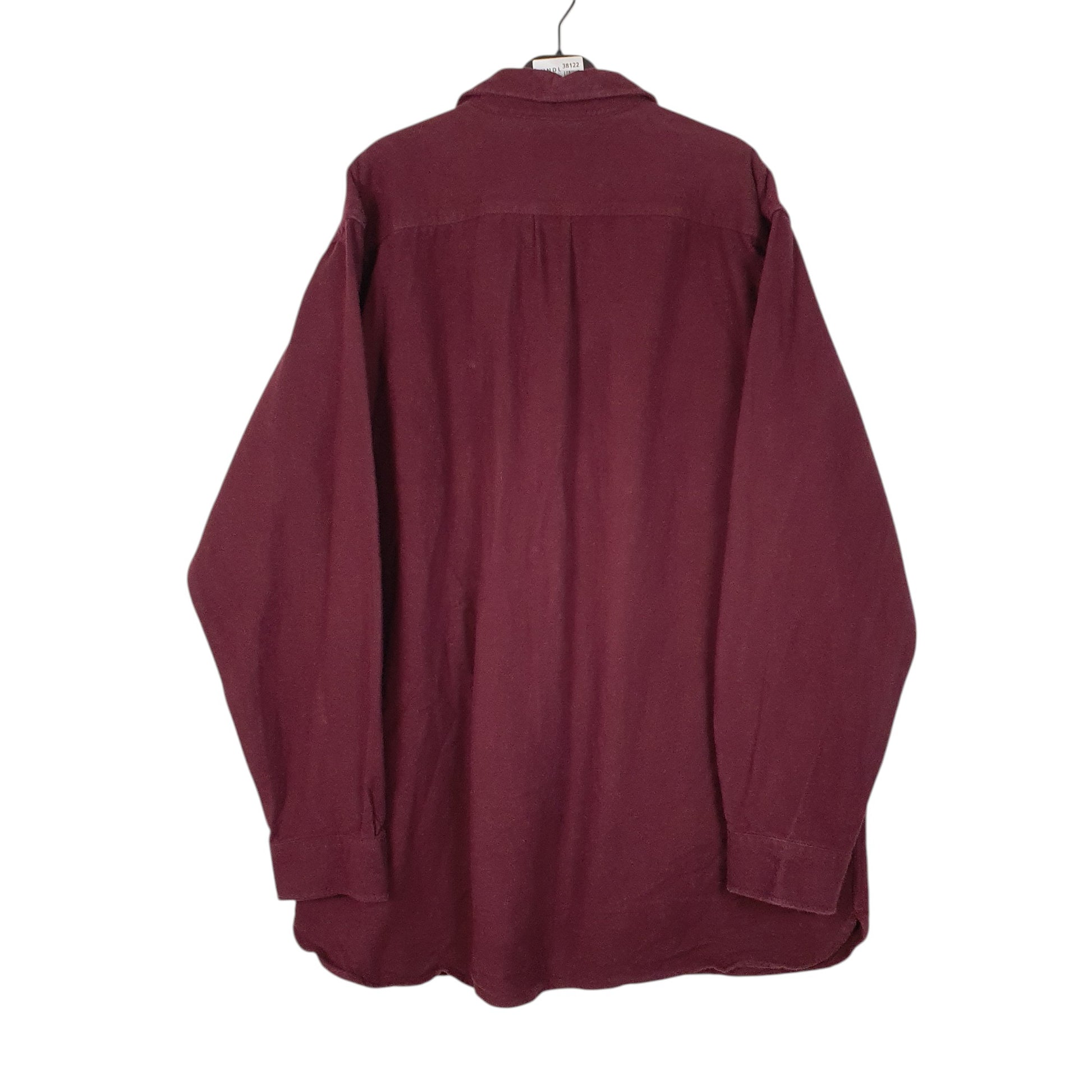 Mens Burgundy L.L.Bean Chamois  Shirt