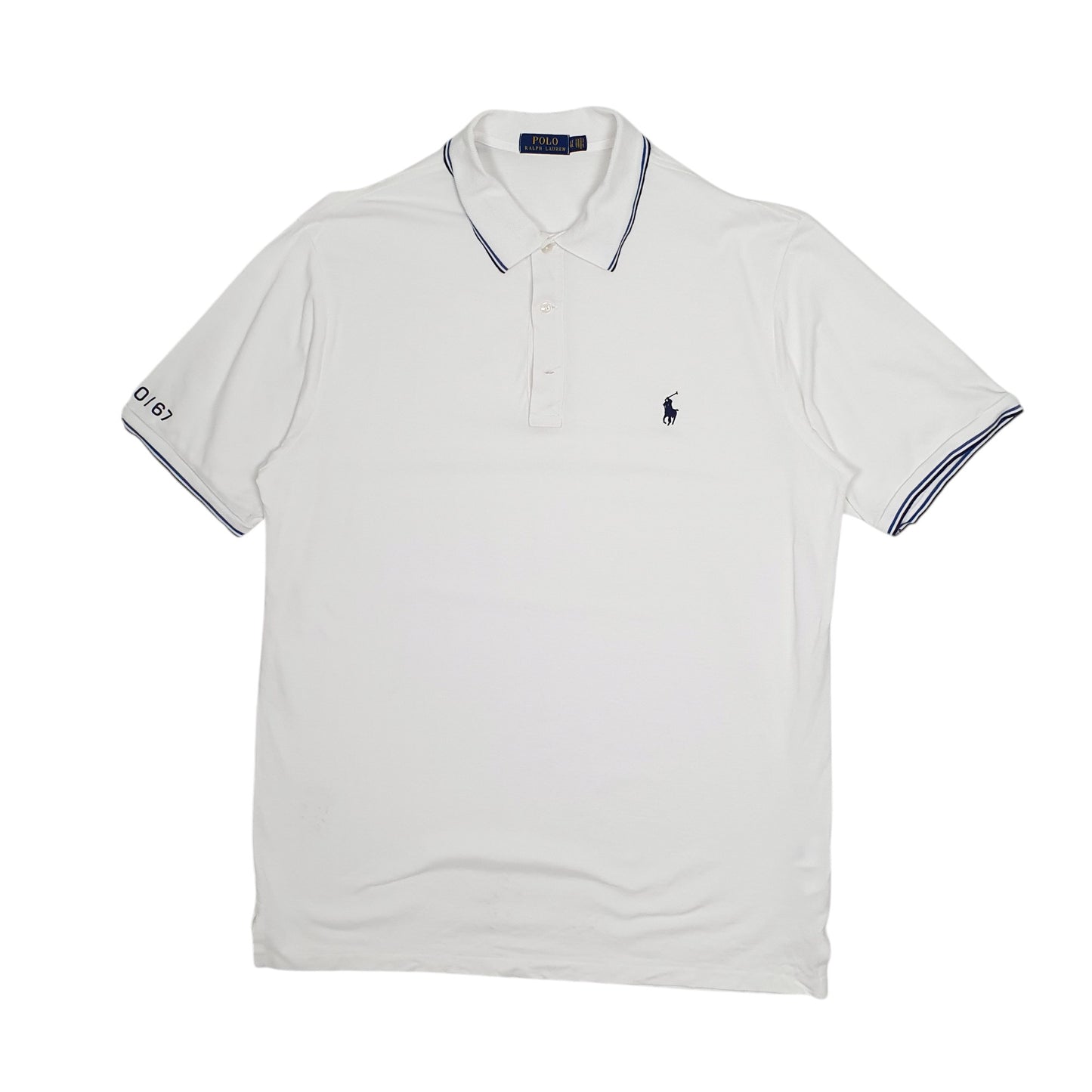 Mens White Polo Ralph Lauren  Short Sleeve Polo Shirt