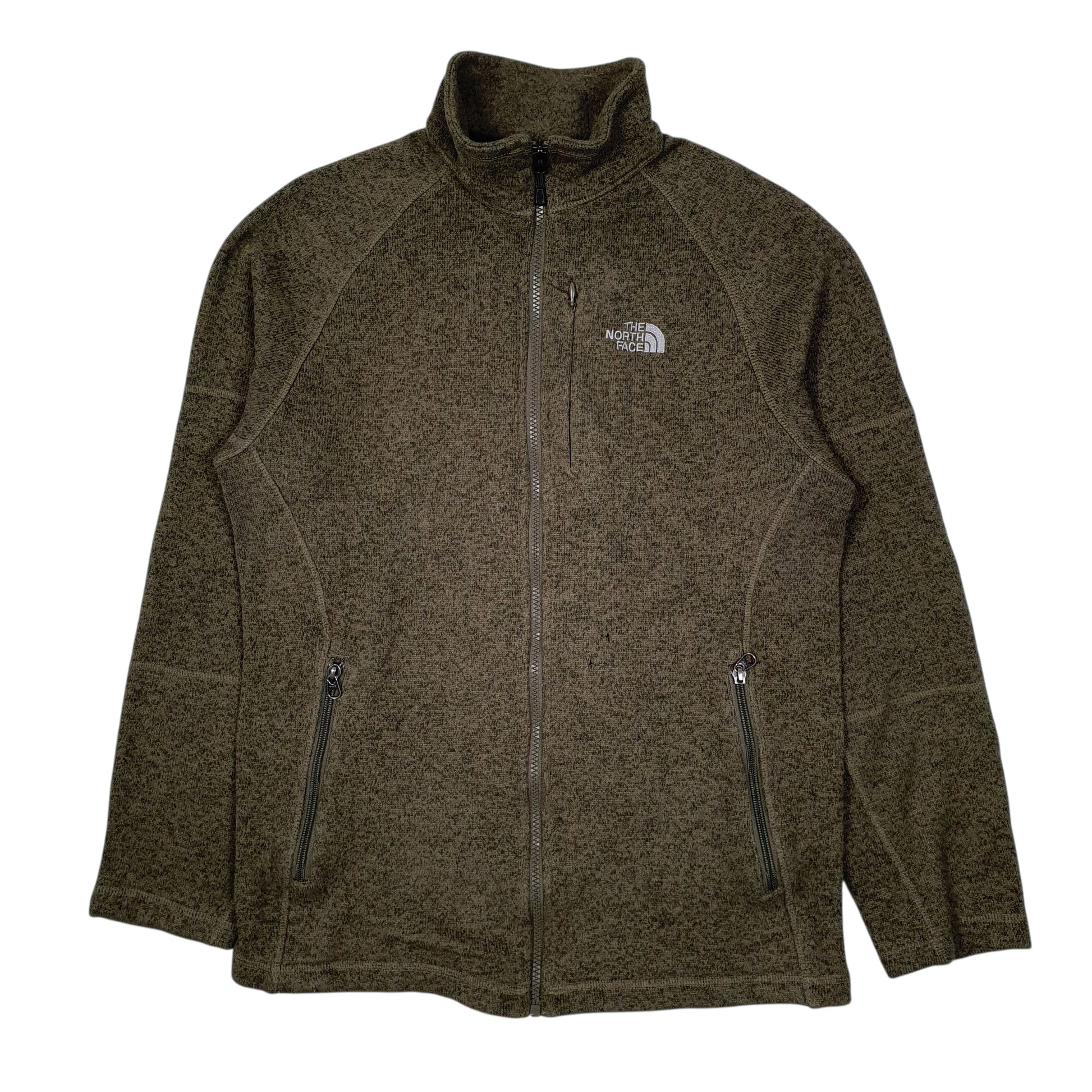 Mens Green The North Face  Full Zip Jumper