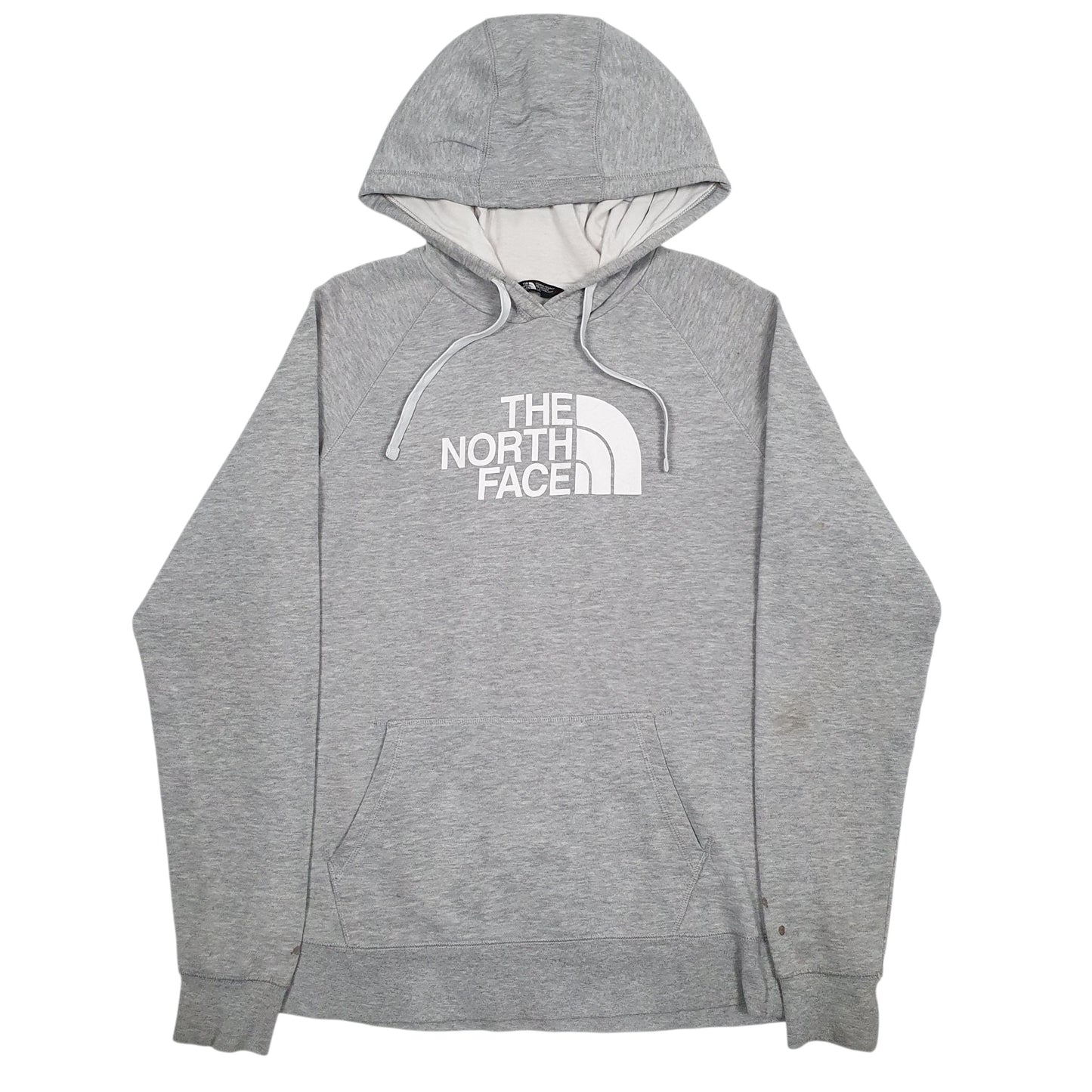 Womens Grey The North Face Spellout Hoodie Jumper