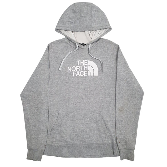Womens Grey The North Face Spellout Hoodie Jumper