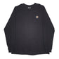 Mens Black Carhartt  Long Sleeve T Shirt