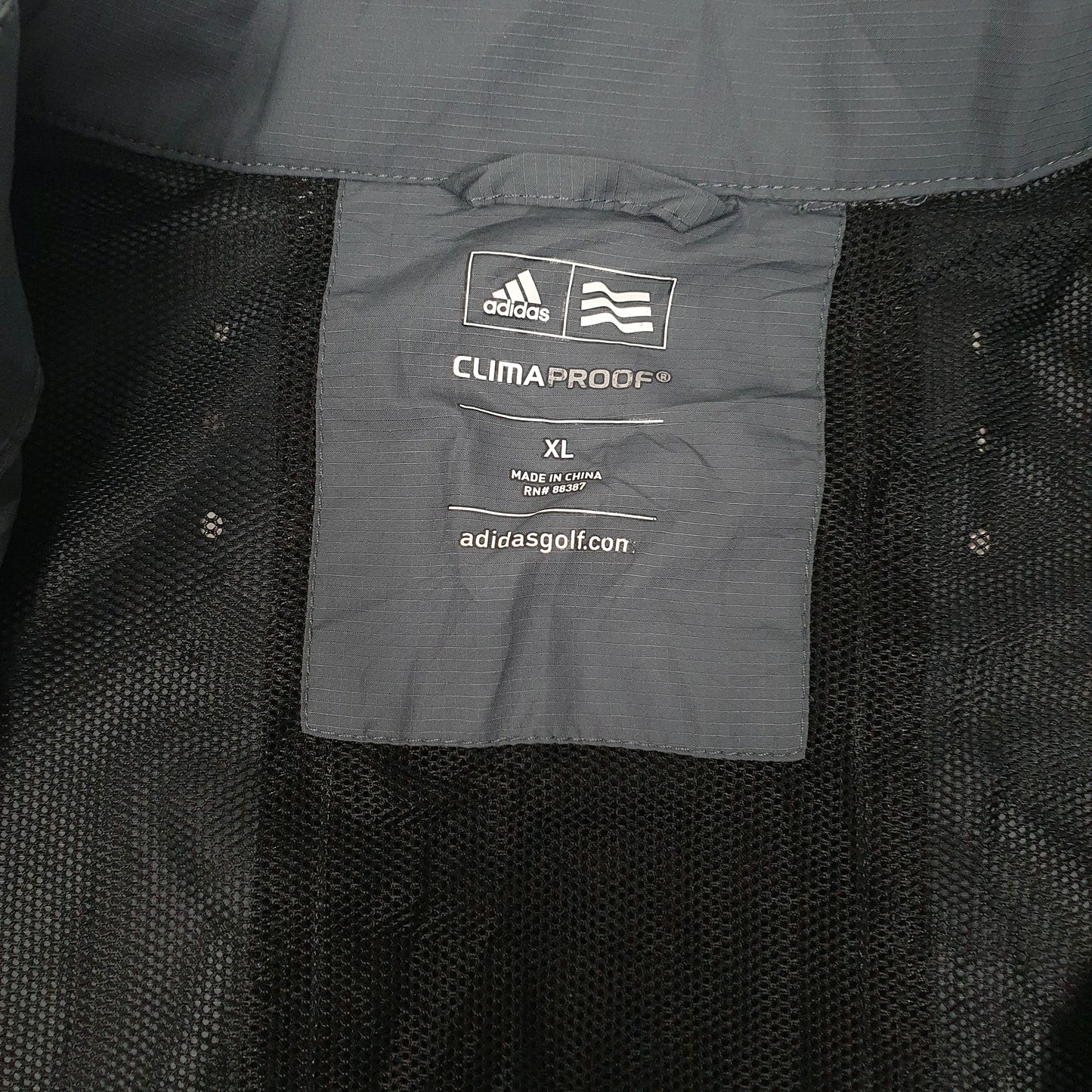 Mens Grey Adidas ClimaProof  Coat