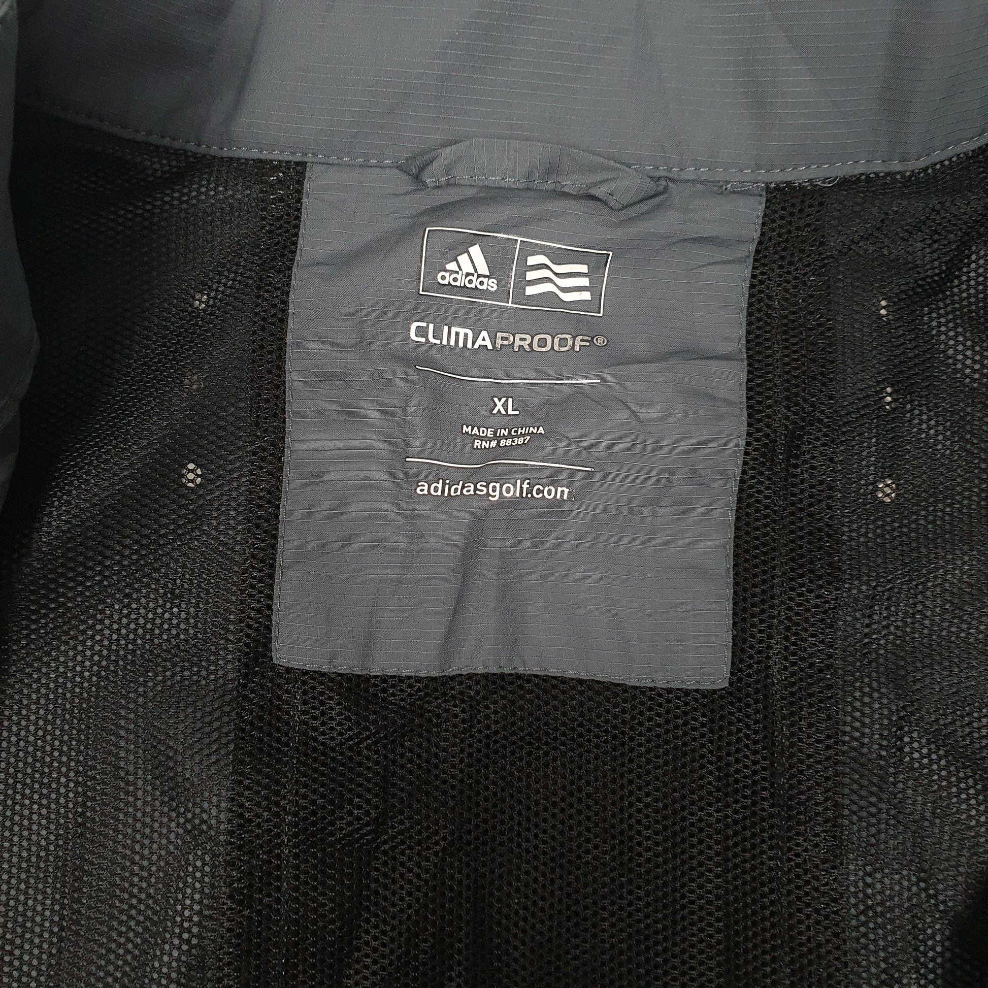 Mens Grey Adidas ClimaProof  Coat