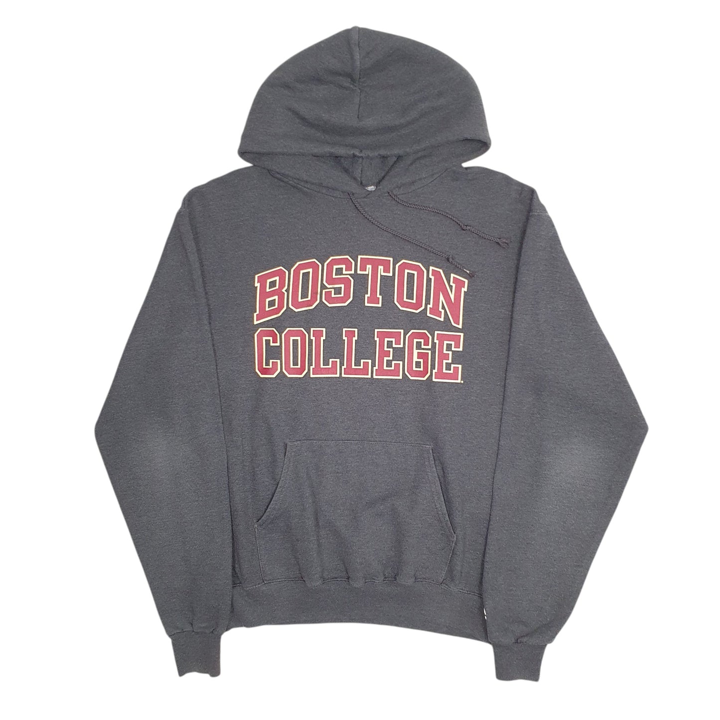 Mens Grey Champion Boston College Hoodie Jumper
