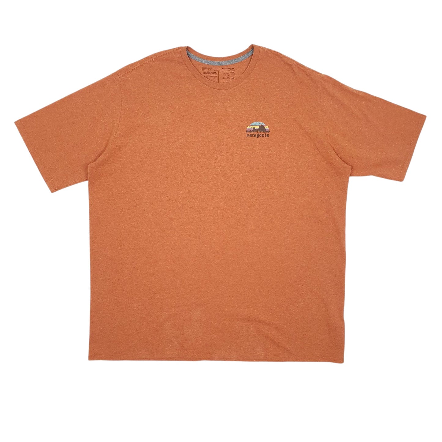 Mens Orange Patagonia  Short Sleeve T Shirt