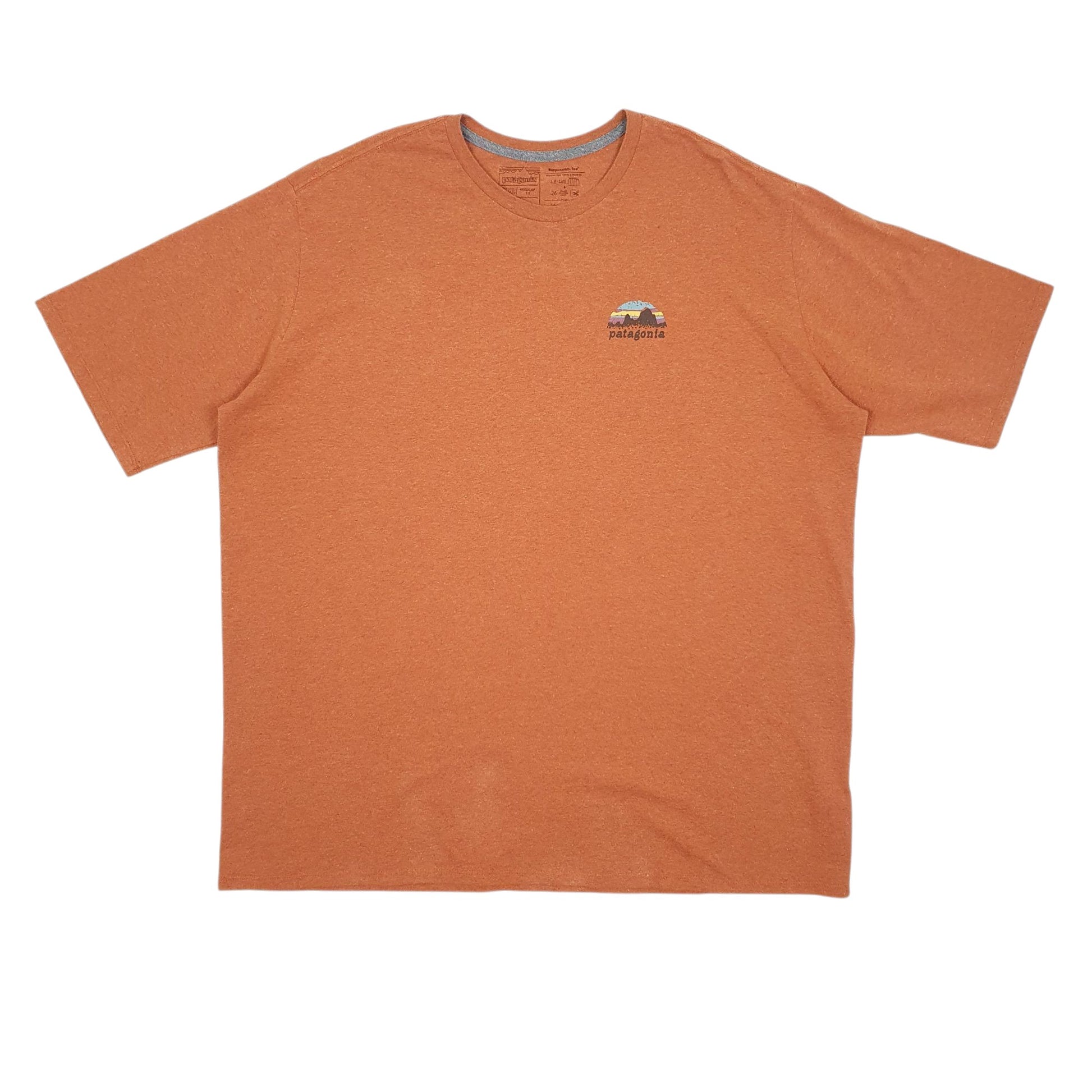 Mens Orange Patagonia  Short Sleeve T Shirt