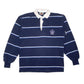 Mens Navy Barbarian Rugby NHL Toronto Maple Leafs Long Sleeve Polo Shirt