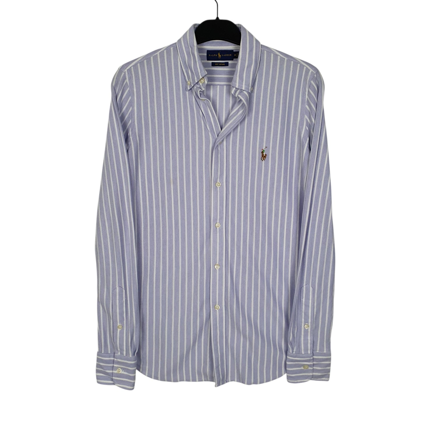 Womens Purple Ralph Lauren Knit Oxford Long Sleeve Shirt