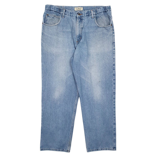 Mens Blue L.L.Bean  Comfort Waist JeansW39 L29