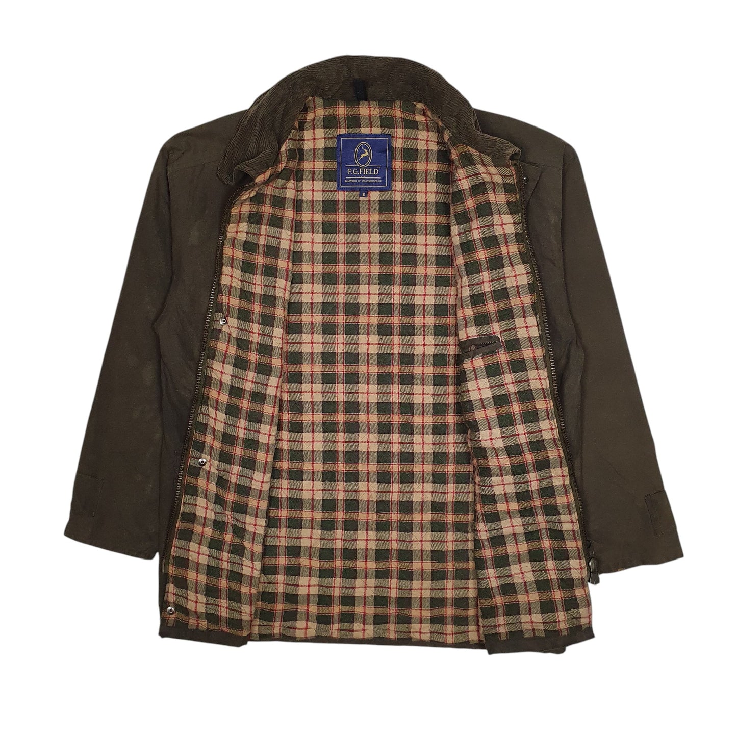 Mens Green P.G.Field   Coat