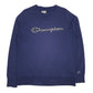 Mens Navy Champion Spellout Crewneck Jumper